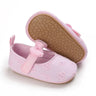 Summer Fashion Newborn Pink Baby Shoes Non-slip Cloth Bottom Shoes For Girls Elegant Breathable Leisure Baby First Walking Shoes