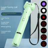 Usb Rechargeable Laser Cat Toy Infrared Light Laser Pattern Projection Cat Mint Toy Pet Supplies Scratching