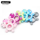 10PCS BPA Free Silicone Turtle Teething Chewable Pendant Nursing DIY Necklace Baby Pacifier Dummy Teether Toy Accessories