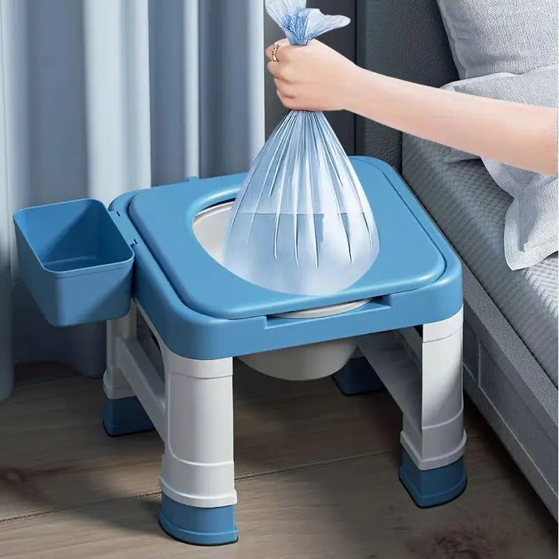 Adjustable Toilet Seat Chair Stool With Bucket Movable Anti Slip Adult Commode For Elderly Pregnant Mobility Aids