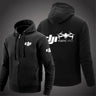 Dji Professional Pilot Drone Men's Autumn Hooded Sweatshirt Fashion Solid Color Zipper Hoodies Loose Sports Sweatshirt Cardigan