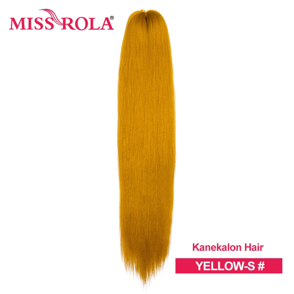 Miss Rola Synthetic Wholesale Bulk 6 Pieces 30Inch 28Inch 26Inch Pre Stretched Jumbo Braiding Hair Kanekalon EZ Twist Braid Hair