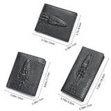 Luxury Designer Leather Wallet Long Purse Alligator Style Popular For Men Male Fashion Card s Business