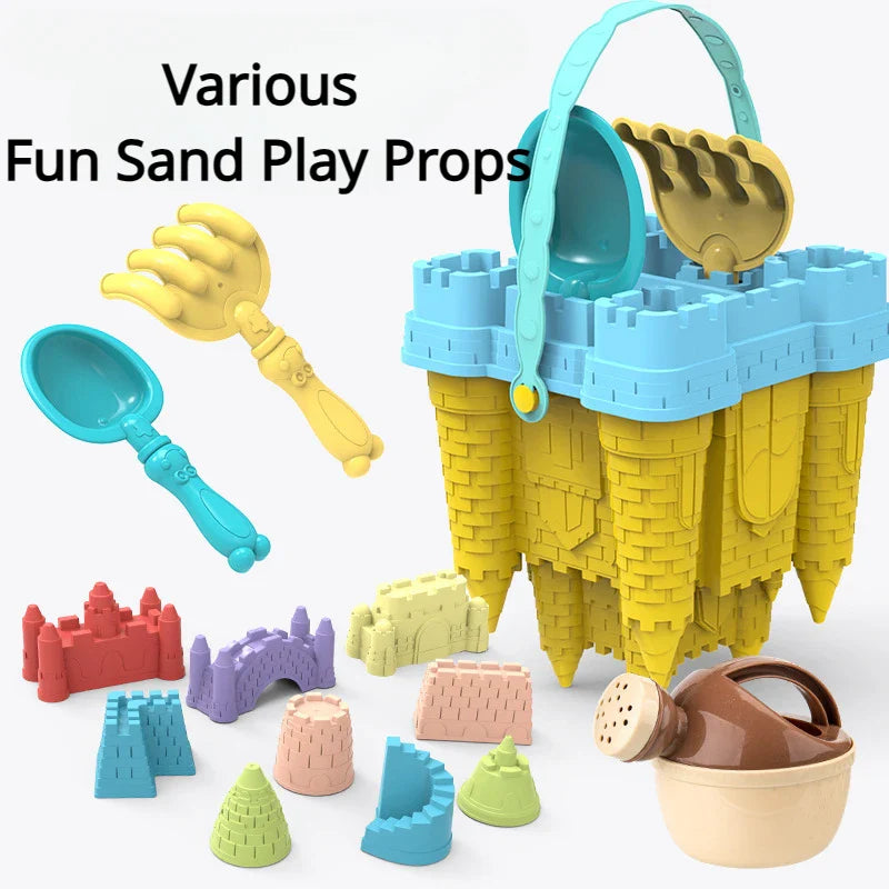 Beach Castle Bucket Play Sand Set Toys Sand Scoop Children Summer Toys Sand Toys Sand Box for Kids Outdoor Family Funny Gifts