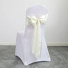 40PCS 17x275cm Rose Gold Satin Chair Sashes Bows Chair Cover Ribbons for Wedding Banquet Party Baby Shower Event Decorations