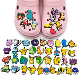 Aoger Pokemon Shoe Charms Decoration Buckle Dinosaur  PVC Sandals Accessories kids Gifts