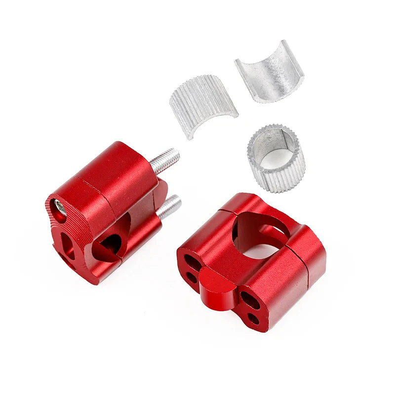 1 pair CNC 22mm 28mm Off road Motorcycle Bar Clamps Handlebar risers Adapter for 7/8" 1-1/8 Pit Dirt motorbike