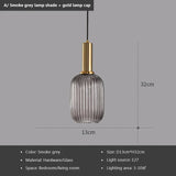 Nordic Retro restaurant colorfull Glass pendant lights Creative living room Lamp Simple bedside lamp LED E27 light