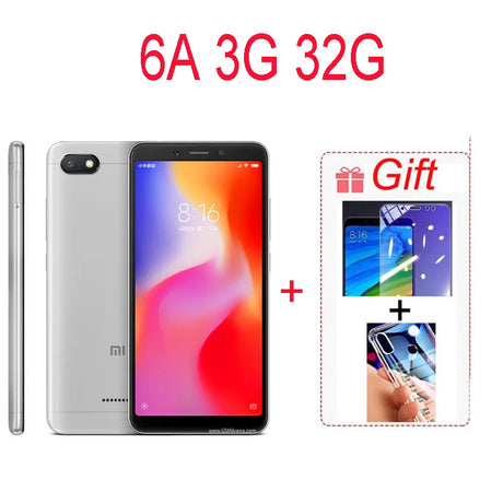 Original Smartphone Xiaomi Redmi 6A 3+32Gb Wholesale Xiaomi Mobile Phones Unlocked Android Google Play Redmi 6 Global Frimware