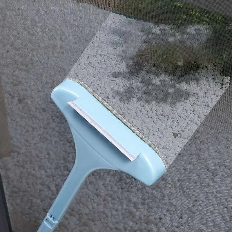 Window Mesh Screen Brush Curtain Net Wipe Cleaner Carpet Brush Dust Removal Brush Home Retractable Long Handle Cleaning Tools