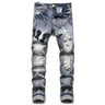 Mens Ripped Skinny Stretch Jeans wholesale Hombre Hip Hop Mens Amirys Jeans Designer Clothes