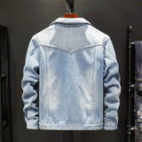 Winter Padded And Thickened Denim Jacket Men's Denim Casual Jacket