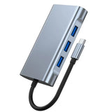 in 1 USB HUB 3.0 Type C Adapter to 4K HDMI-compatible VGA RJ45 Lan Ethernet SD/TF 87W PD Dock Station PC Laptop Splitter