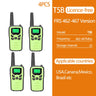 2/4/6 PCS ABBREE Walkie Talkie PMR/FRS UHF Mini Radio Up to 8 KM Range Handheld Ham Two Way Radio Communicator Transceiver