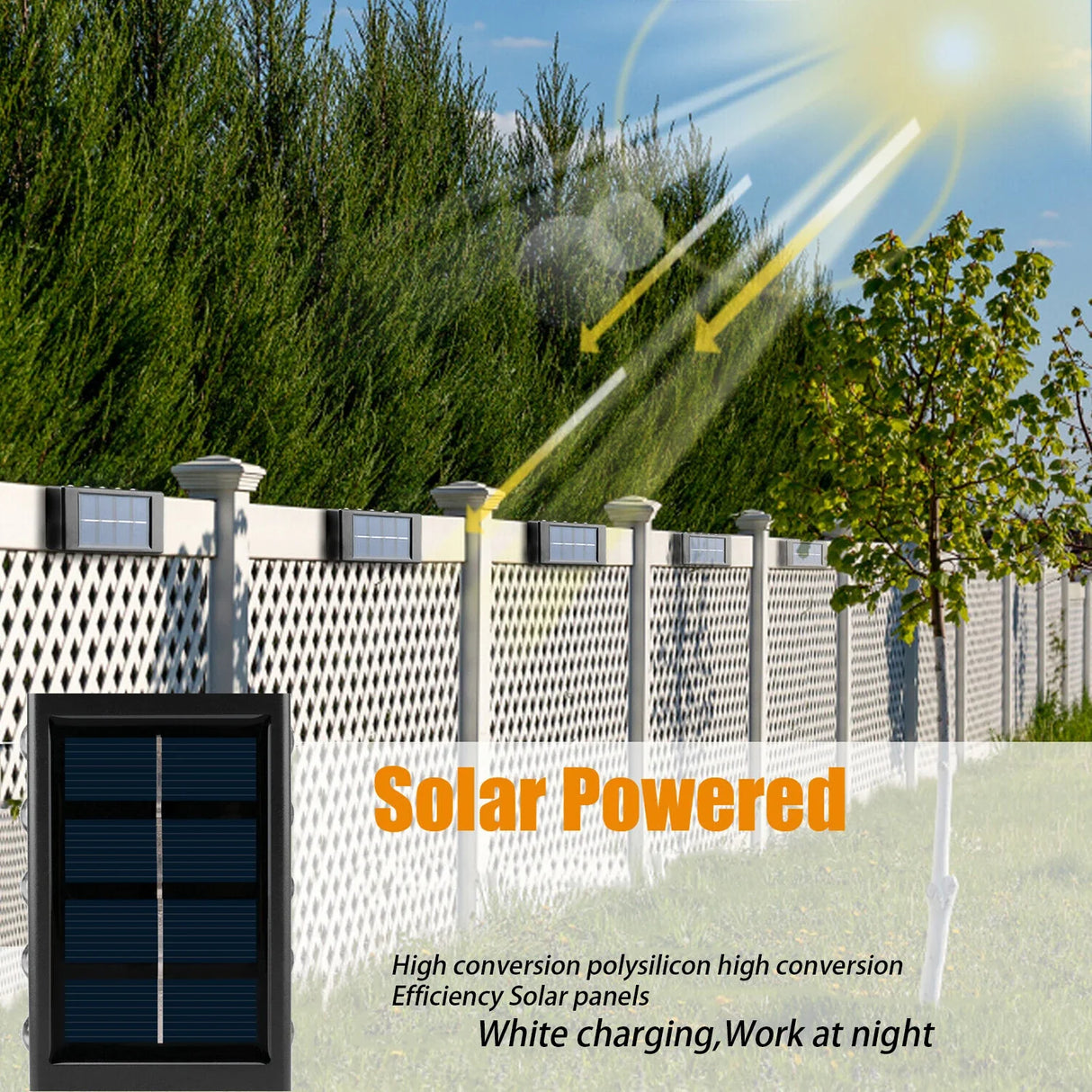 16PCS Solar Wall Light Warm Light Up and Down Auto Working 10LED Texture Black Shell House/garden/porch Lighting Light