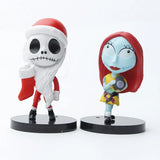 6-10pcs The Nightmare Before Christmas Jack Skellington PVC Action Figure Collection Model Bobble Dolls Toy For Children Gift