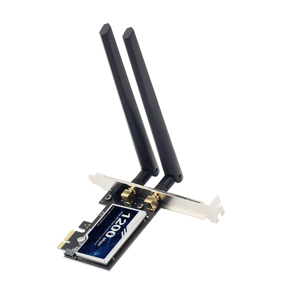 Wireless WiFi Adapter Desktop 1200Mbps Dual Band WiFi Card Adapter for Microsoft Windows 7/8/10/11 Linux