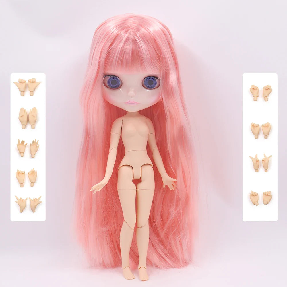 ICY DBS Blyth Doll 1/6 Joint Body 30CM BJD toys Natural shiny face with extra hands AB DIY Fashion Dolls girl gift