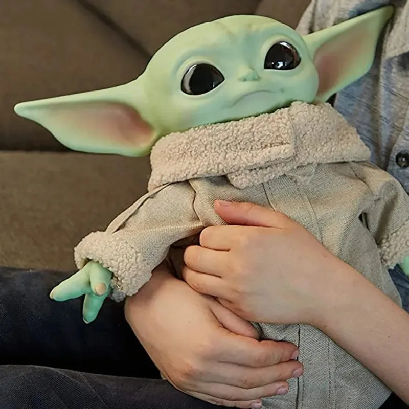 28cm Baby Yoda Action Figure Toy Action Figure Plush Yoda Master Model  Dolls Toys Boy Girls Collection Birthday Christmas Gifts