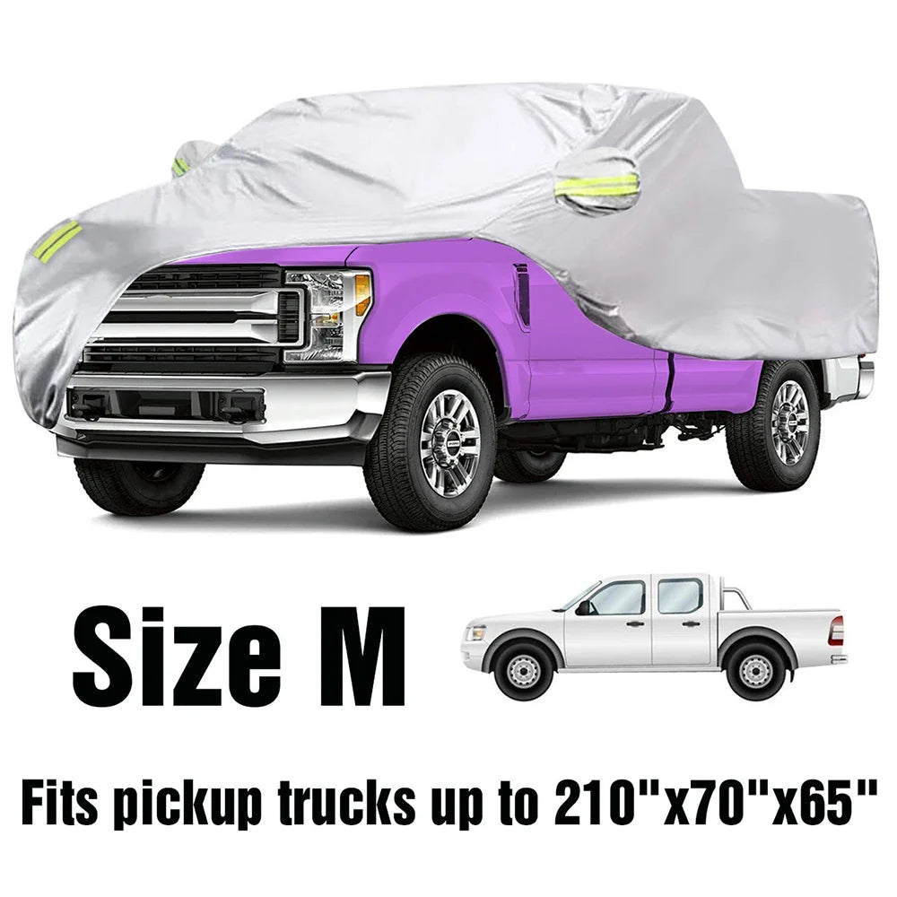 All Season Truck Cover Car Cover for Pickup Truck Against Dust Debris Windproof UV Protection 170T for Ford Raptor F150 F250 GMC