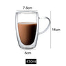 2023 New Simplicity Glass Cup Coffee Drinkware Insulation Double Wall Glass Cup Spoon Gifts Hot  European Style Transparent Mugs