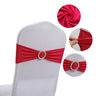 20 Pieces Polyester Spandex Chair Sashes Bands Stretch Chair Ties Bows with Buckle Slider for Wedding Banquet Party Decoration