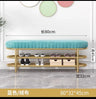 Nordic Shoe Bench Soft Cushion Multifunctional Shoe Rack Metal Frame Home Furniture Hallway Shoe Rack Bench