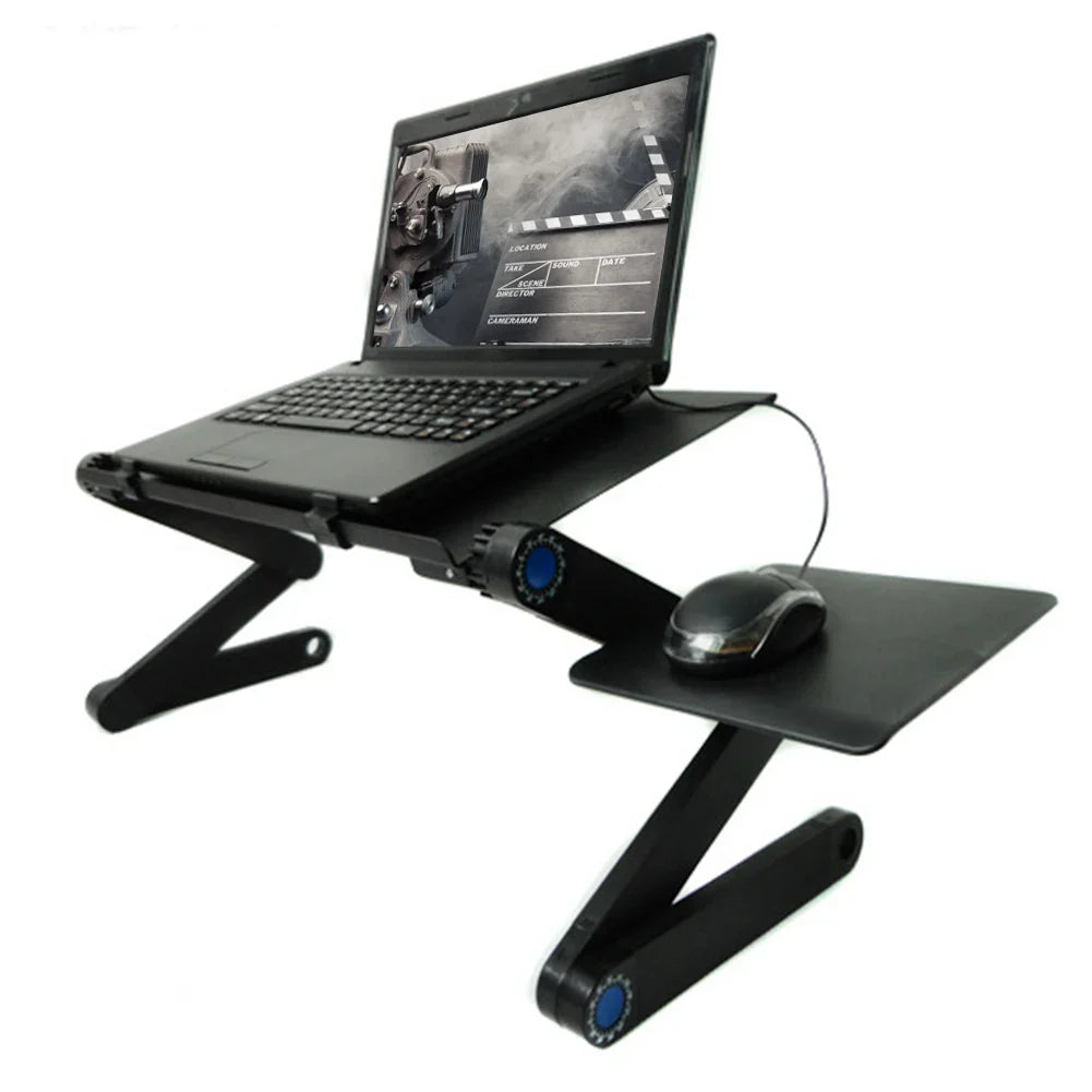 Portable Laptop Computer Table for Bed Aluminum Alloy Foldable Computer Desk iPad Desk Lazy Notebook Table TV Stand Mouse Pad