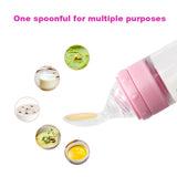 Baby Spoon Bottle Feeder Dropper Silicone Spoons for Feeding Medicine Kids Toddler Cutlery Utensils Children Accessories Newborn