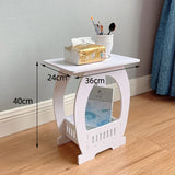 European Style Bedside Modern Minimalist Mini Storage Rack Living Room Small Square Table  Magazine Table Small Coffee Table