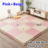 6PCS Foam Puzzle Mat Thick 2.5cm Puzzle Mat Baby Play Mats Baby Game Mat Foot Mat Children's Gym Play Mats Tatame Floor Mat