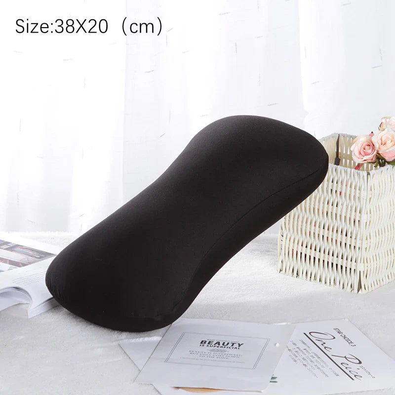 Bone Shape Roll Pillow Mini Cushion Microbead Back Sofa Cushion Throw Cozy Pillow Travel Home Office Sleep Neck Support Pillow