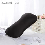 Bone Shape Roll Pillow Mini Cushion Microbead Back Sofa Cushion Throw Cozy Pillow Travel Home Office Sleep Neck Support Pillow