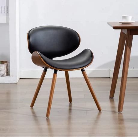 European Minimalist Dining Table and Chair Combination Home Solid Wood Negotiating chair Beetle Chair Stool Modern Simple Back