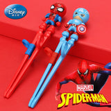 Disney Princess Kids Feeding Frozen Elsa Chopsticks Marvel Spiderman 3D Toddler  Learning Chopsticks Sleeping Beauty Utensils