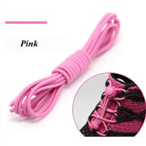 1 Pair 22 Colors Elastic Shoelaces Round Locking No Tie Shoe Laces Kids Adult Quick Lazy Laces Rubber Sneakers Shoelace T1