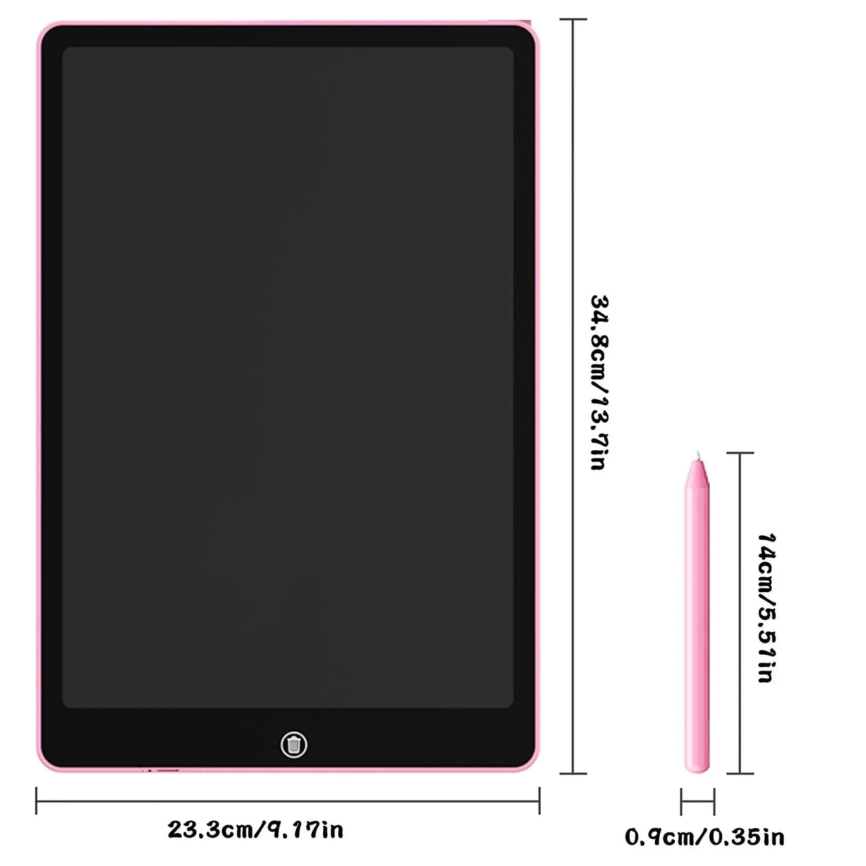 New 16inch Children Magic Blackboard LCD Drawing Tablet Toys For Girls Gifts Digital Notebook Big Size Message Board Writing Pad