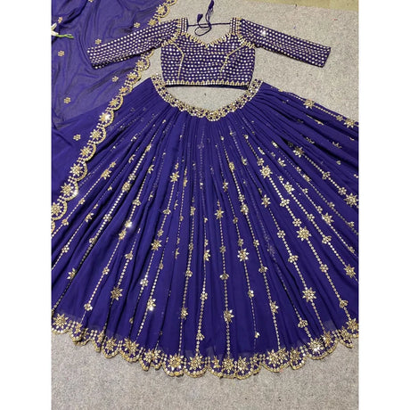 Unstitched Lehenga Choli Half Stitched Langa Blouse Top Wedding Indian Designer Ethnic Bridal