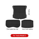 YZ For Tesla Floor Mats Model 3 Y 2021-2023 Car Four Seasons Waterproof Non-slip Floor Mat NEW  TPE Special Car Accessories