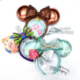 2023 Original Disney Mickey Ears Headband Princess Tinker Bell Cosplay Hairband Festival Party Adult/Kids Hair Accessory