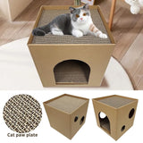 Cat Cardboard Box Wear-resistant Kitten Puppy Exercising Grinding Nail Scraper Mat Pet Accessories