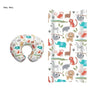 2pcs Printed Nursing Pillow Case Diaper Changing Pad Cover Set for Newborns Comfortable Baby Nappy Changing Mat Sleeve