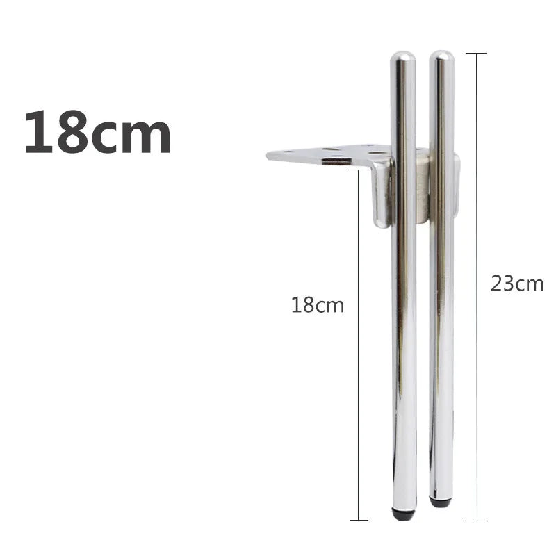 Oulylan 4PCS Furniture Legs Metal For Sofa Cabinet Double Headed Metal Table Legs Bed Feet Cabinet Replacement Parts