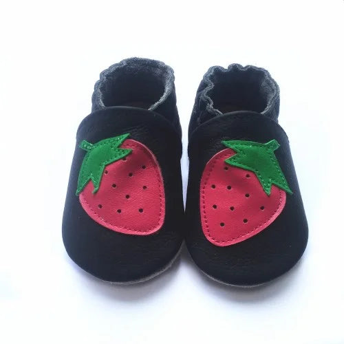 Baby Shoes Cow Leather Bebe Booties Soft Soles Non-Slip Footwear For Infant Toddler First Walkers Boys And Girls Slippers