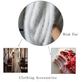 5m Natural Mink Fur Ribbon Tapes 2.5cm Width DIY Apparel Sewing Fluffy Trim Trimming Fabric Sewing Costume Crafts Decoration