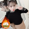 Girls sweater turtleneck pure color knitted sweater autumn children's clothing pure color pullover children's top 2t 3t 4t 8 12