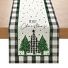 Christmas Table Runner New Xmas Decor Creative Print Linen Dinner Table Mat Tablecloth Merry Christmas Decor Home Xmas Ornaments