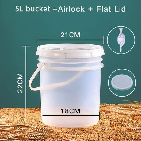 Fermenter Equipment Brewing With Barware Making Wine For & Bucket Airlock Beer Fermentation Home Container Kit