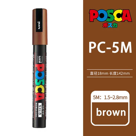 39 Colors Uni Posca PC-5M Paint Marker,1.8-2.5mm Medium Point Acrylic Painting Markers Pens Drawing Graffitti POP Advertising