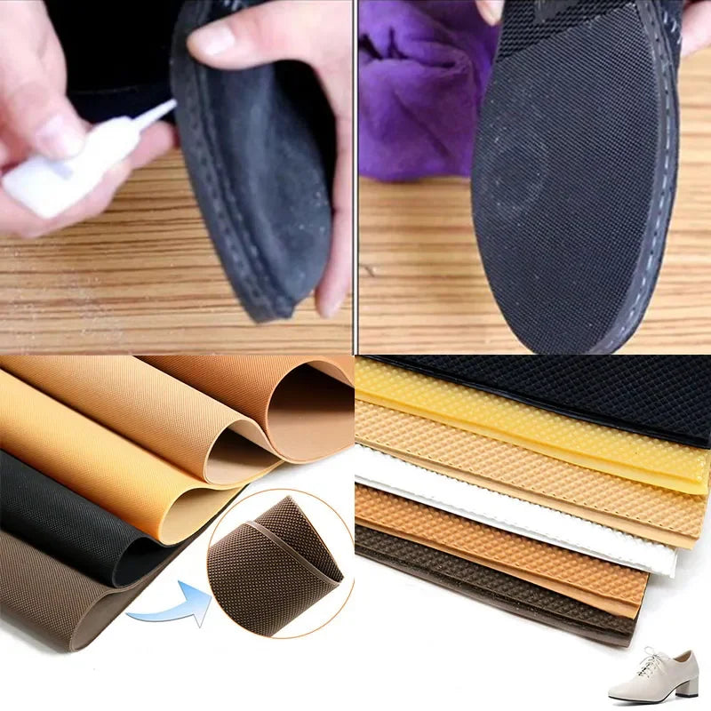 Full Shoe Sole Anti-slip Sticker Wear-resistant Rubber Repair Outsoles Self-adhesive Shoe Pad Shoe Care Bottom Patch Replaceable